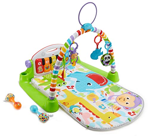 Fisher-Price Deluxe Kick and Play Piano Gym and Maracas [Amazon Exclusive]