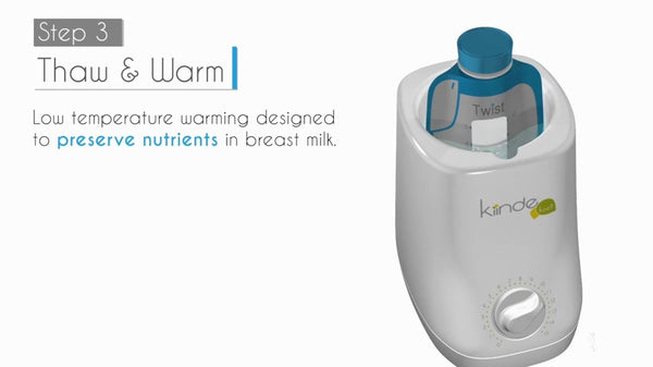 Kiinde Twist Universal Direct-Pump Feeding System and Warmer Gift Set for Breastmilk Collection, Freezing, Heating and Feeding, Free Foodi Starter Kit Included, New Mom Gift