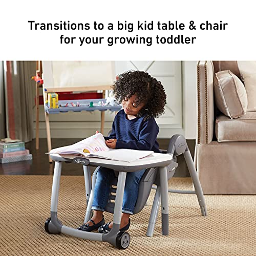 Graco Table2Table Premier Fold 7 in 1 Convertible High Chair, Converts to Dining Booster Seat, Kids Table and More, Tatum, 25.2 lb